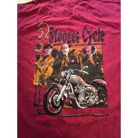 3 Stooges Cycle Tee Shirt - Picture 4 of 5